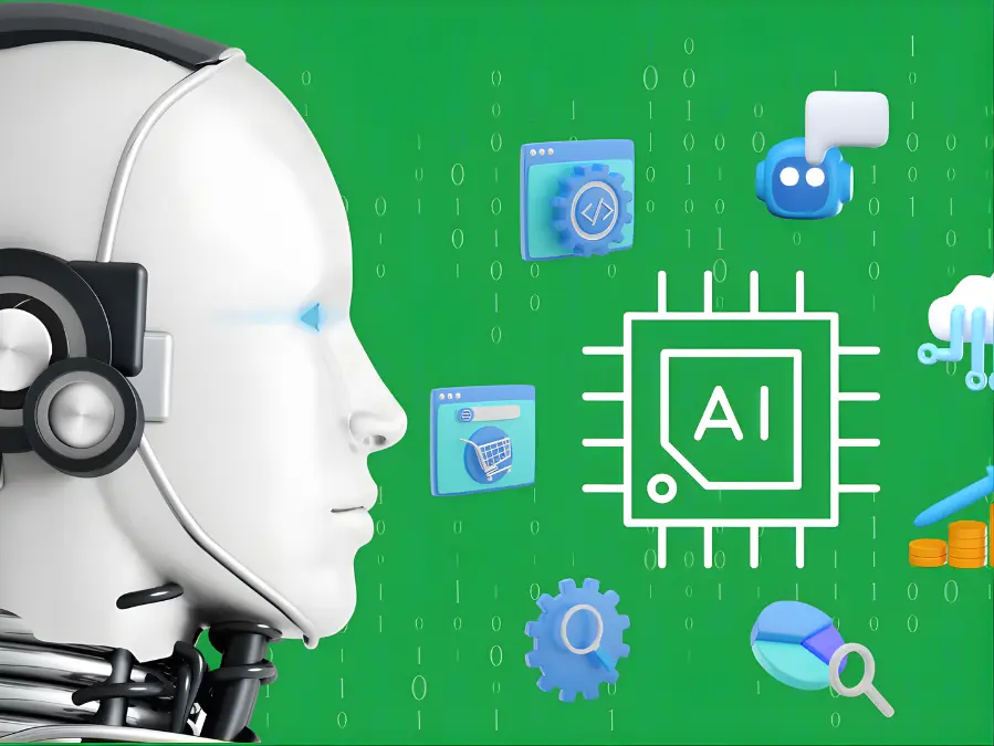 Advanced AI tool for business productivity and automation graphic